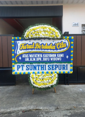Papan Bunga Duka di Tenjojaya